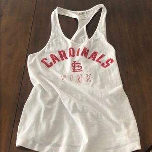St Louis Cardinals Pink tank top (size xs)